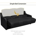 thumbnail image 5 of Qualitex Gravitas DX Console RV Sofa Bed - 78" Wide - Black Ultimate Leather, 5 of 9