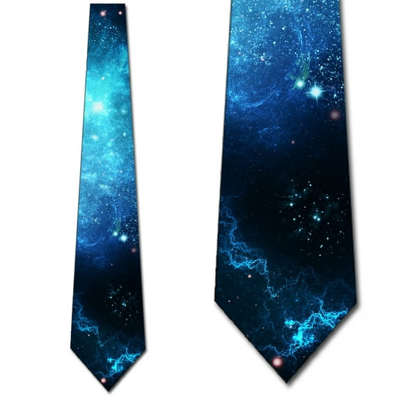 Space Ties Mens Galaxy Astronomy Necktie by Three Rooker