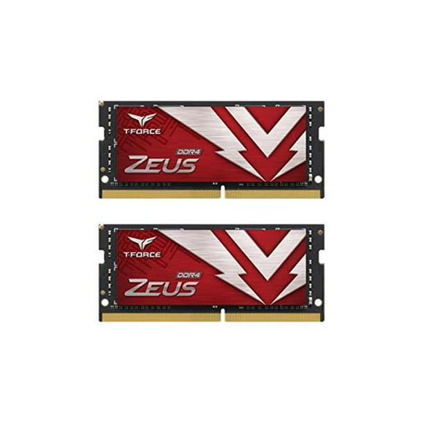 TEAMGROUP T-Force Zeus DDR4 SODIMM 32 Go (2x16 Go) 3200 MHz (PC4-25600) 260  broches CL16 pour ordinateur portable OC Module de mémoire RAM -  TTZD432G3200HC16FDC-S01 