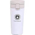 thumbnail image 1 of Termo de acero inoxidable de 380 ml, termo de vacío a prueba de fugas, termo aislante para coche, blanco, 1 of 5