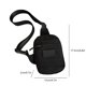 thumbnail image 3 of Bolso de pecho multifuncional y sencillo, adecuado para viajes al aire libre, bolso bandolera, mochila de viaje, mini bolso para teléfono móvil, bandolera de poliéster., 3 of 6