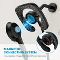 thumbnail image 4 of KINGTACK 10-Setting High Pressure Shower Heads, 2 in 1 Rainfall Shower Head & Handheld Showers with Magnetic Docking System, Handheld Shower Head with 59" Rotatable Stainless Steel Hose, Black, 4 of 8