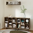 thumbnail image 5 of Manxile 3 Tier Cube Bookshelf, Retro Wood Bookshelves Storage Organizer Shelf, Freestanding Open Book Shelves, 5 of 7