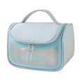 thumbnail image 1 of PU cosmetic bag large-capacity waterproof hook wash bag cosmetic hand storage bag, 1 of 5