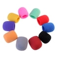 thumbnail image 4 of GARVALON 10Pcs Cylindrical High-density Foam Microphone Cover Mic Windscreen for Karaoke KTV, 4 of 6