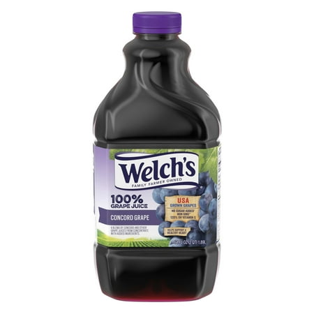(2 Pack) Welch's 100% Juice, Concord Grape, 64 Fl Oz, 1 (Best Grape Juice Brand)