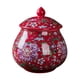 thumbnail image 2 of Tarros de jengibre redondos Chinoiserie, tarros de almacenamiento de cerámica con tapas selladas, para decoración del hogar/cocina/mesa Rojo mayimx Tarro de jengibre, 2 of 9