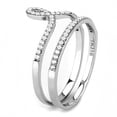 thumbnail image 4 of Luxe Jewelry Designs Women's Stainless Steel Stackable Ring with CZ - Size 5, 4 of 4