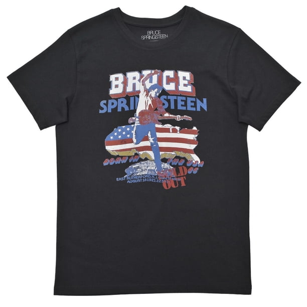 Bruce Springsteen - Camiseta Tour '84-'85 para Adultos Unisex (Negro)