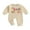 Apricot, variant on Licupiee Baby Boy Girl Birthday Romper Letter Embroidery Long Sleeve Jumpsuit