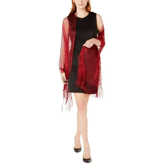 INC International Concepts Womens Lurex Metallic Net Evening Wrap