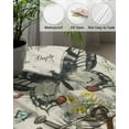 thumbnail image 3 of Fitted Round Tablecloths Table Covers 45-54in,French Country Garden Butterfly Floral Watering Can Waterproof Elastic Edged Table Cloth for Kitchen Dining Holiday Party Tables Decor,Farm Flower Plant, 3 of 6