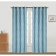 thumbnail image 1 of Embroidered Panel W 8 Grom (Fern) (Teal) (96") - Set of 2, 1 of 2