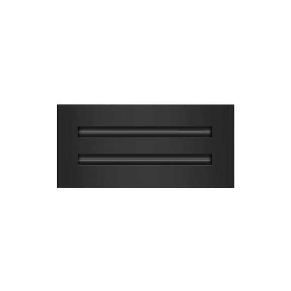 BUILDMART - 10x4 Modern AC Vent Cover - Decorative Black Aluminum Air Vent - Standard Linear Slot Diffuser - Heating and Cooling Register Grille for Ceiling, Walls & Floors - Texas Buildmart