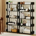 thumbnail image 1 of Costway 2 PCS 5-Tier Bookshelf Open Bookcase with Anti-Tipping Kit Storage Unit for Bedroom Black, 1 of 9