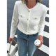 thumbnail image 4 of Suéteres Tipo Cárdigan de Larga con Cuello en V para Mujer, Chaquetas de Punto Gruesas, y con Botones, para Otoño e Invierno. S, 4 of 8