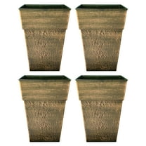 The HC Companies Avino 13 Inch Square Planter Pot (4 Pack)