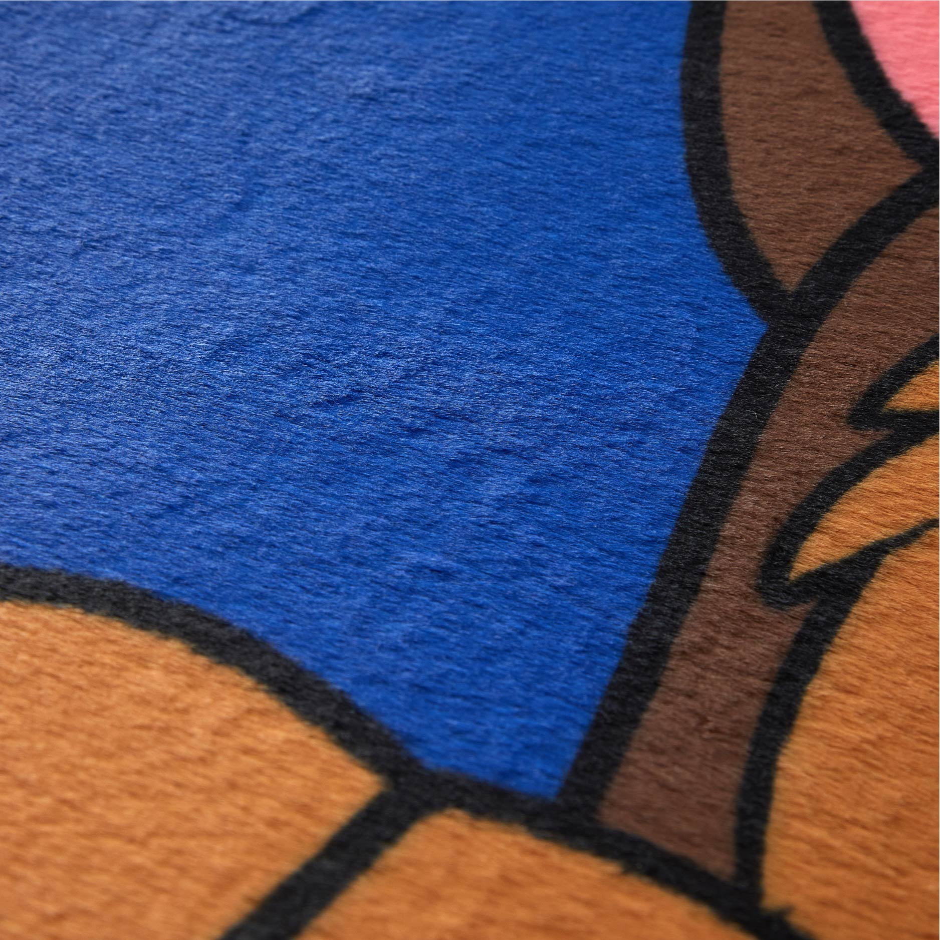 PAW Patrol Chase Faux Fur Rug for Kids' Bedroom or Playroom, 30" x 46"