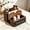 Brown, variant on Wooden Napkin Holder with Salt and Pepper Shakers Caddy, Rustic Pine Wood Tabletop Napkin Dispenser with Small Blackboard for Farmhouse Kitchen Dining Room