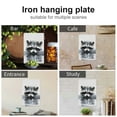 thumbnail image 4 of JEUXUS Raccoon Water Cute Metal Art Hanging Sign 8*12in 8x12in, 4 of 7