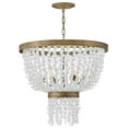 thumbnail image 3 of Fredrick Ramond Fr30206 Dune 6 Light 25" Wide Beaded Waterfall Chandelier - Burnished Gold, 3 of 3