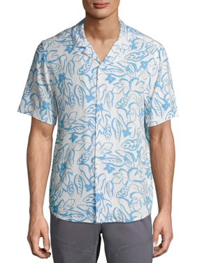 C/M by Como Man Abstract Floral Camp Shirt