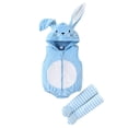 thumbnail image 3 of FYDUU Baby Boys Girls Halloween Outfit Cute Bunny Hooded Romper Sleeveless Bodysuit Tops with Leg Warmers 2 Piece Outfits 3-6 Months, 3 of 9
