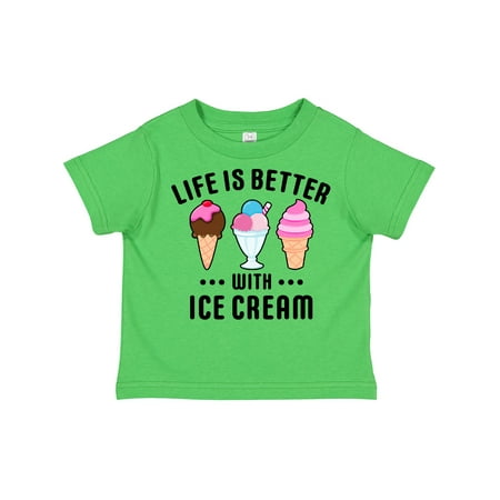 

Inktastic Life is Better with Ice Cream Gift Toddler Boy or Toddler Girl T-Shirt