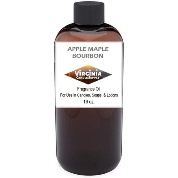 Apple Maple Bourbon Fragrance Oil 16 oz Bottle for Candle Making, Soap Making, Tart Making, Room Sprays, Lotions, Car Fresheners, Slime, Bath Bombs, Warmers