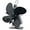 Black, variant on Kojanyu 4-Blade Fireplace Blower Star Energy-Saving thermodynamic Fan, Heat Powered Stove Fan