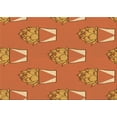 thumbnail image 1 of Ahgly Company Machine Washable Indoor Rectangle Transitional Orange Area Rugs, 8' x 10', 1 of 7