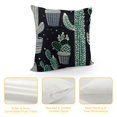 thumbnail image 4 of PRATYUS Cute Potted Cactus in The Rain Pillow Cases Tropical Succulent Plants for Home Decorations Throw Pillow Cover Cushion Cover 18x18in, 4 of 5