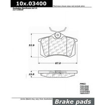 Centric Parts Disc Brake Pad P/N:103.03400