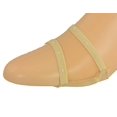 thumbnail image 6 of Sierra Socks Women's 4 Pack Sheer Open Toe Cover With Cushion Non-Skid Sole W11101 (One Size, Tan), 6 of 6