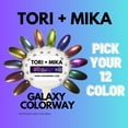 thumbnail image 5 of Tori + Mika Cat Eye Gel Nail Polish Soak Off 0.5oz Nail Polish LED/UV Lamp Cure Great Work on Natural Fake Acrylic Nails Fun Home Salon Professional Nail Art DIY (Mystical Cat Eye Color 02), 5 of 7