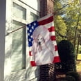 thumbnail image 2 of Carolines Treasures BB9717CHF White Standard Poodle Drapeau Patriotique en Toile Format Maison, 2 of 4