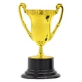 thumbnail image 1 of Copa Trofeo Premio Oro Copas Mini Trofeos para Plástico Favores Fiesta Accesorios Recompensas Competiciones Deportivas, 1 of 9