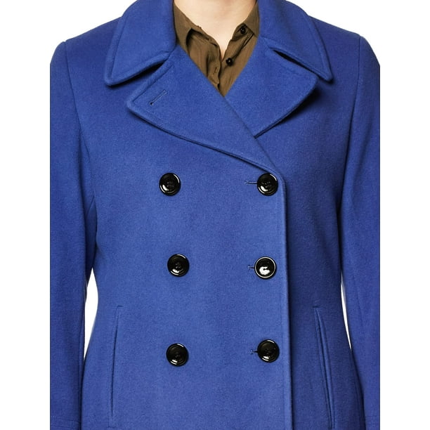 Calvin Klein Women s Size Double Breasted Peacoat 0X Walmart Business Supplies