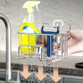 thumbnail image 2 of PEACNNG Stainless Steel Over-the-Sink Dish Rack - Perfect for Kitchen Organization  Holds Brushes  Soap  and Sponges, 2 of 7