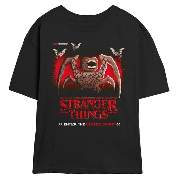 Netflix Juniors' Stranger Things Creature Enter The Upside Down T Shirt