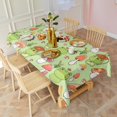thumbnail image 3 of Red Mushroom Frog Green Pattern Rectangle Tablecloth 60"x120",Waterproof Polyester Rectangle Table Cloth, Wipeable Spillproof Polyester Tablecloth for Dining, Camping, Indoor and Outdoor, 3 of 6