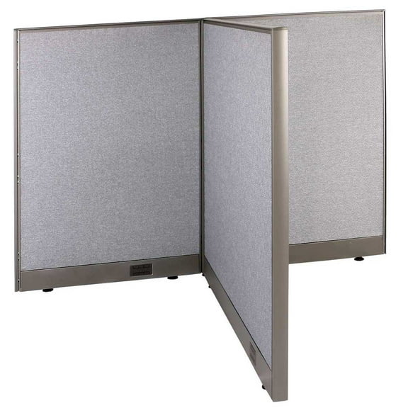 GOF T-shaped Freestanding Partition (48”D x 60”W x 48”H) Office Room Divider, Privacy Screen, Workstation Cubicle
