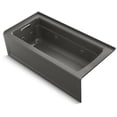 thumbnail image 1 of Kohler K-1949-La Archer 66" Three Wall Alcove Whirlpool Tub - Grey, 1 of 6