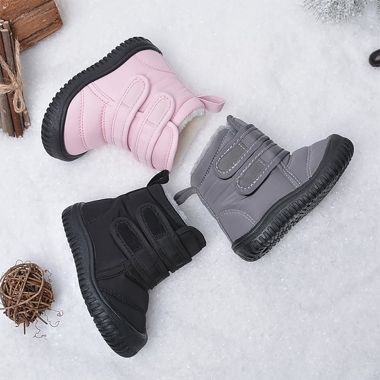 Low cut snow shoes Low-Cut Lace-Up Snow Boots for Men with Microfiber Shaft and  main image 3