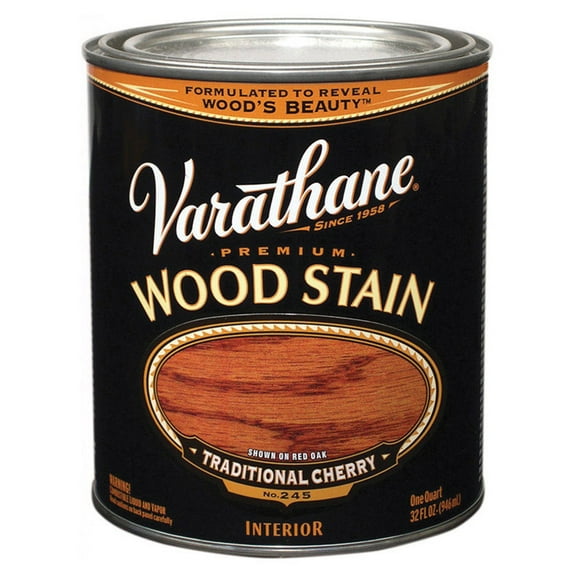2-Pack of 1 qt Rust-Oleum 211722H Traditional Cherry Varathane Oil-Based Interior Wood Stain