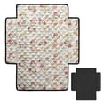 thumbnail image 2 of ZIATUBLES Pastel Floral Print Recliner Chair Cover, Anti-Slip Quilted Polyester Recliner Slipcover, Washable Pets Friendly Furniture Protector for Most Standard Recliners, 2 of 8