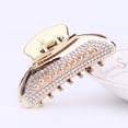 thumbnail image 3 of Vjnyvs 2PCS Glitter Rhinestone Hair Claws Clips For Women Alloy Hairpins Crab Clamp Horsetail Grab Clip Fashion Hair Accessories, 3 of 7
