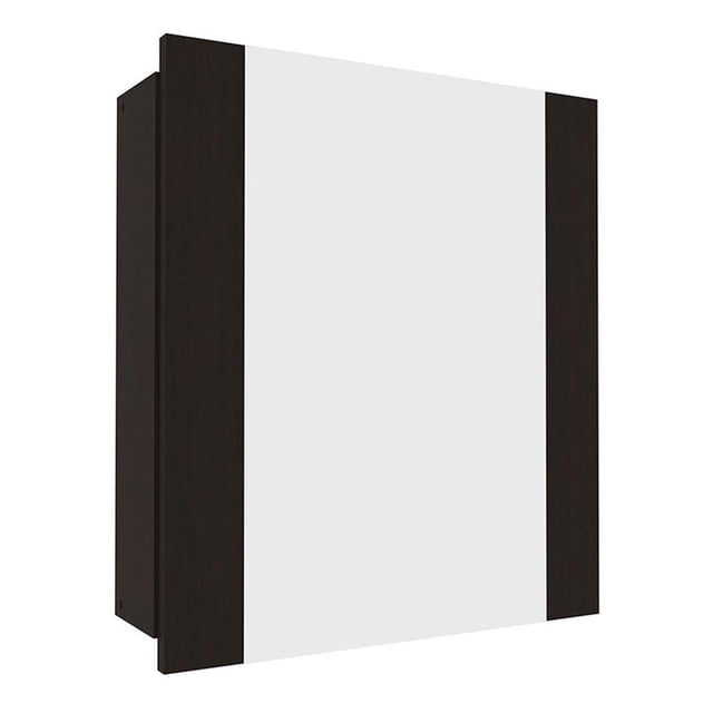 Botiquín con espejo Maderkit PARA BAÑO color Wengue 42,6 cm x 48 cm x 11,5 cm