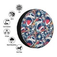 thumbnail image 4 of Zufioo cool rock Skull Print Car Tire Dust Cover, Adjustable Tire Protector Cover Anti-UV, Car Accessories for Trucks, SUVs, Vans-15 inch, 4 of 6