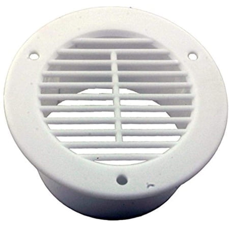Kaper II L12-0017 Blanc Convient à un Couvercle d'Évent de Remorque de 3 Po, 1 Pack